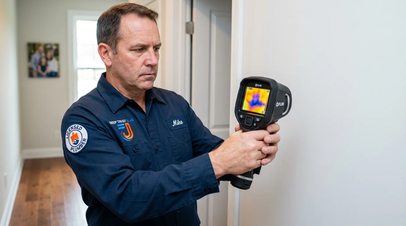 Thermal imaging leak detection by Johns Plumbing LLC in Steuben
